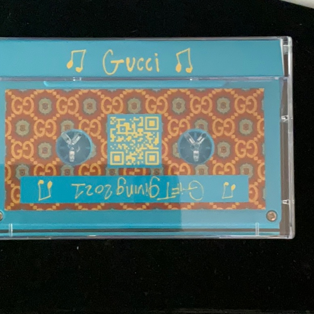 Gucci Blue and Brown Designer Mixtape, USB Keepsake - Picture 2 of 4